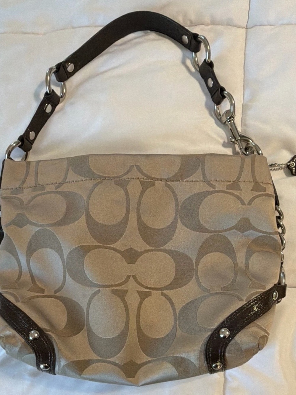 Coach Carly Signature Hobo Shoulder bag style F15250 y2k